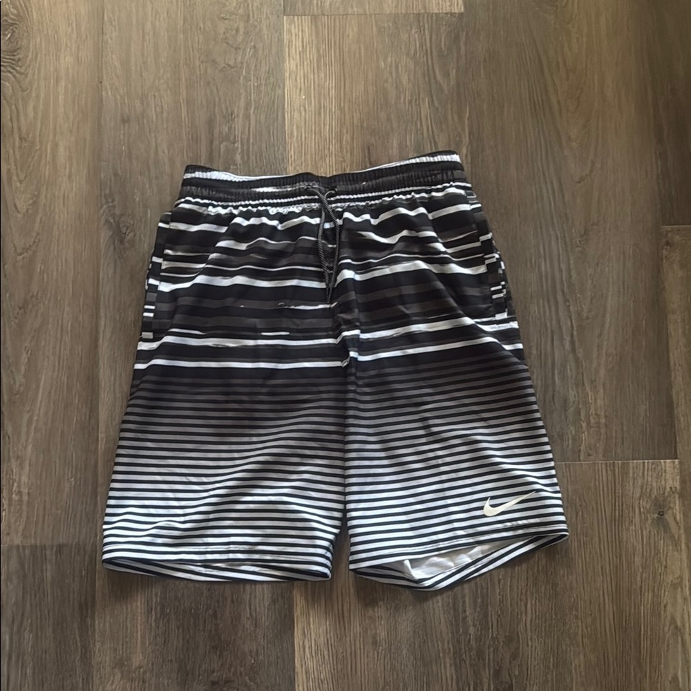 Nike Monochrome Striped Swim Trunks/Shorts